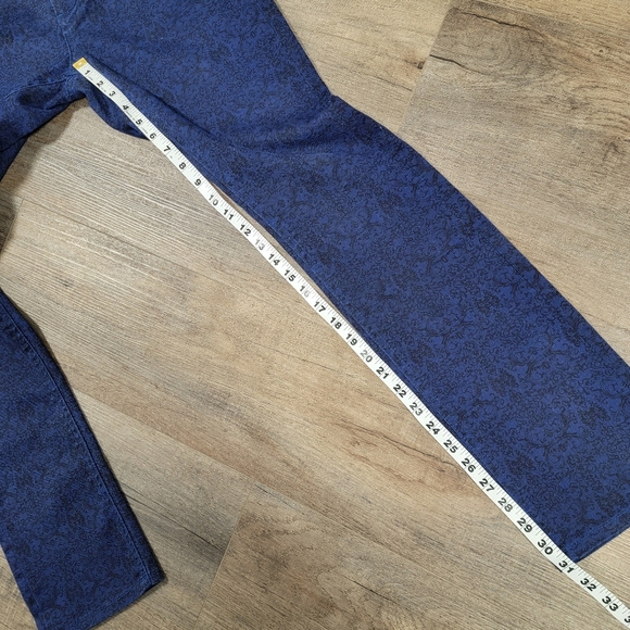 Liverpool x Paul McCartney/John Lennon Jeans Stretch Sapphire Black Lace Print 4 - Picture 7 of 10